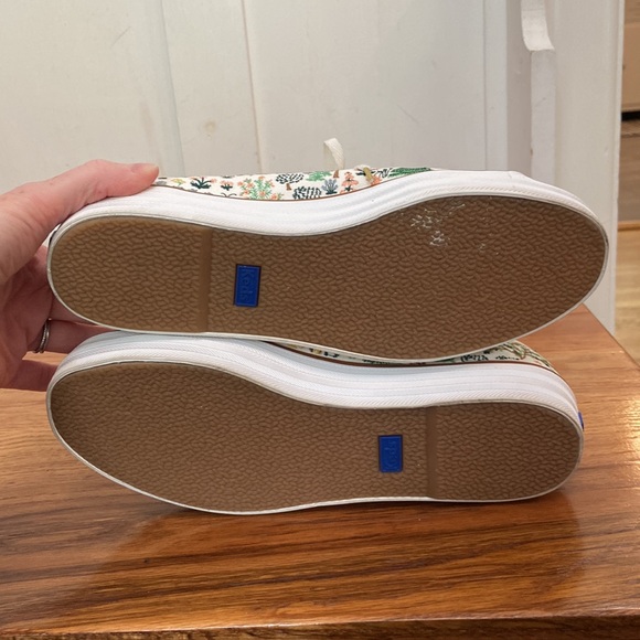 KEDS Menagerie Embroidered Triple Kick Sneaker Rifle Paper Co Women’s Size 8 1/2 - Picture 7 of 13